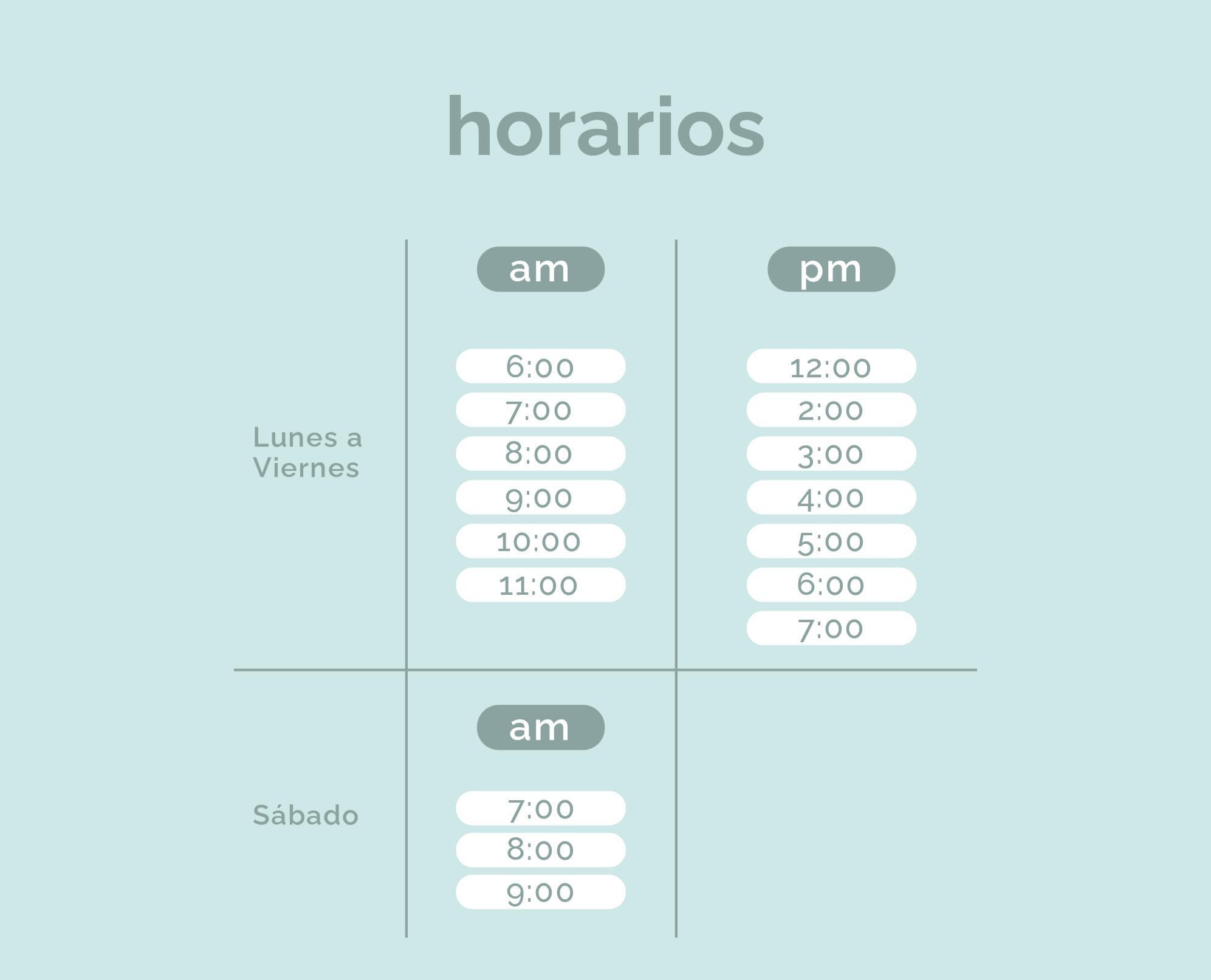 Horario VIM Fitness Guatemala