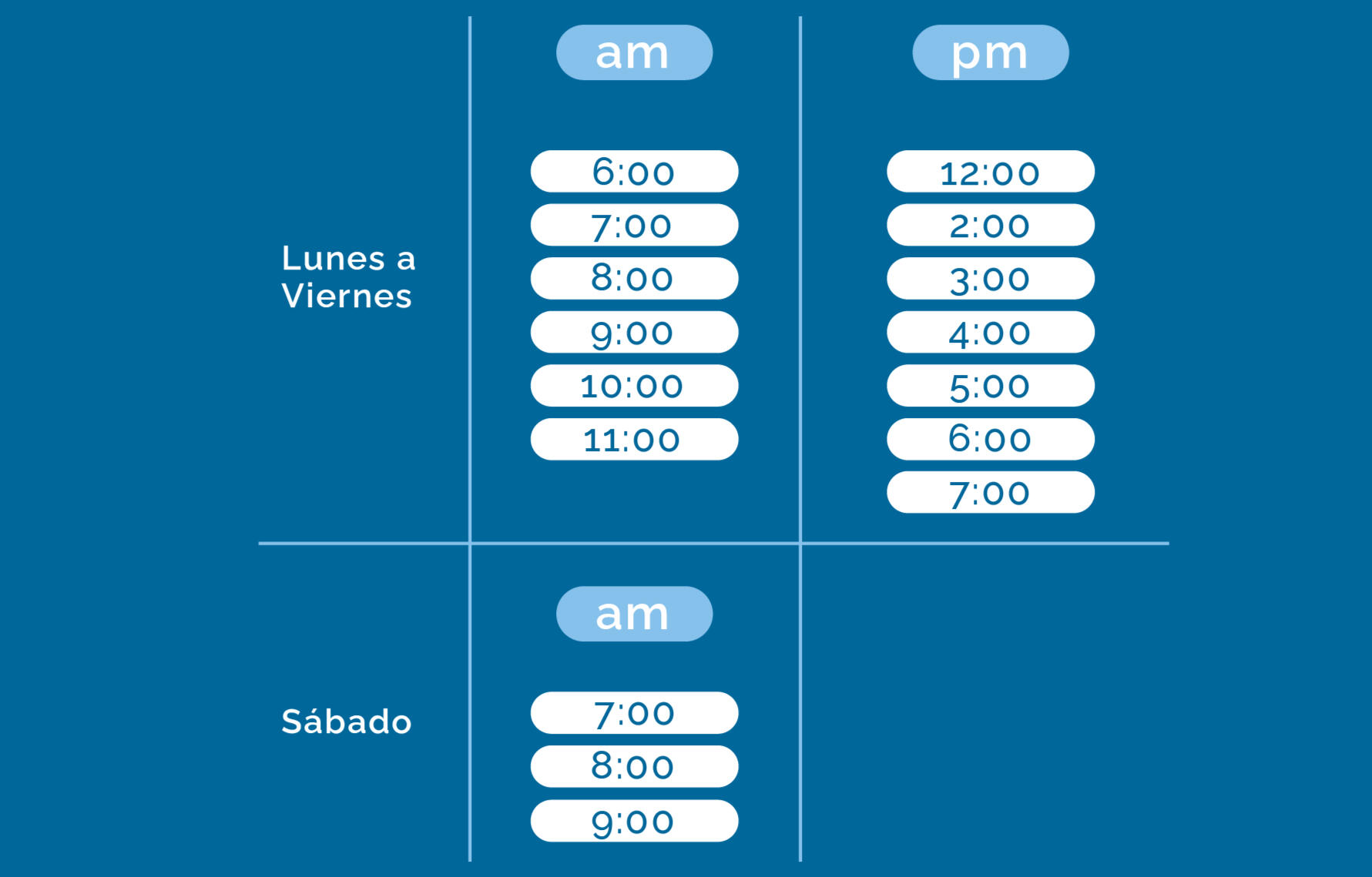 Horario VIM Fitness Guatemala